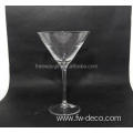 clear crystal martini glasses with gold rim